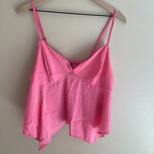 BNWT Large Pink Wild Fable Women's Handkerchief Hem Tank
